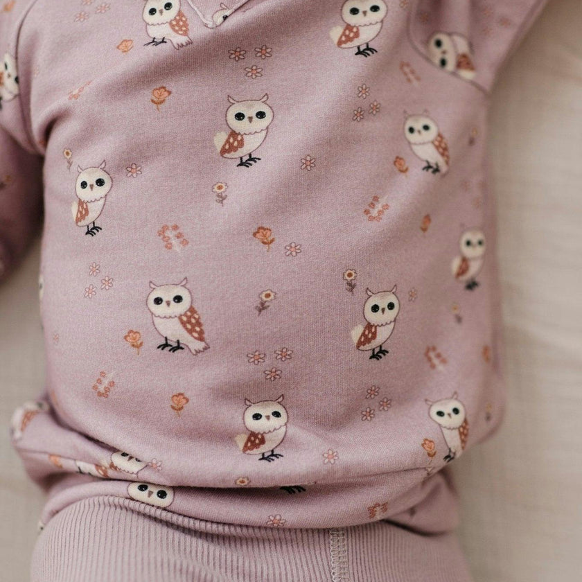 Girl's Raglan Sweatshirt Slate Daisy