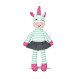 Tiny Dancing Unicorn - Mint Stripe