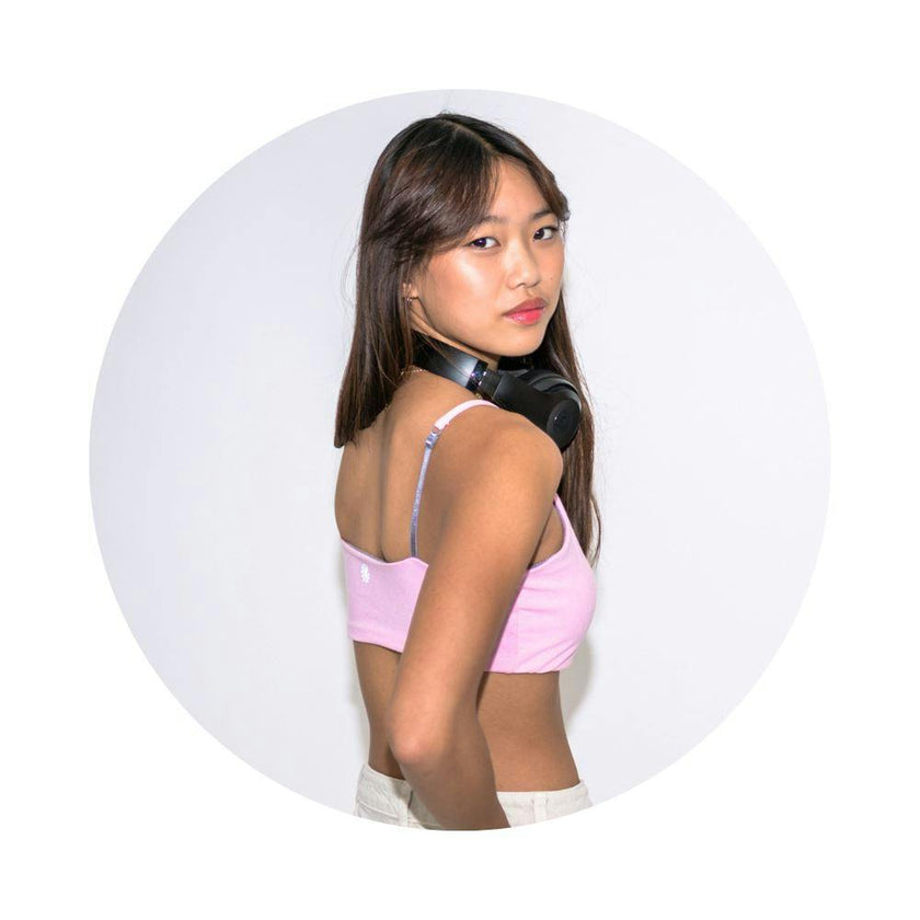 Bleum Petal Padded Reversible Girls Bralette Blush-Dove