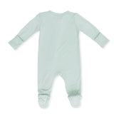 Solid Cameo Green - 2 Way Zipper Footie