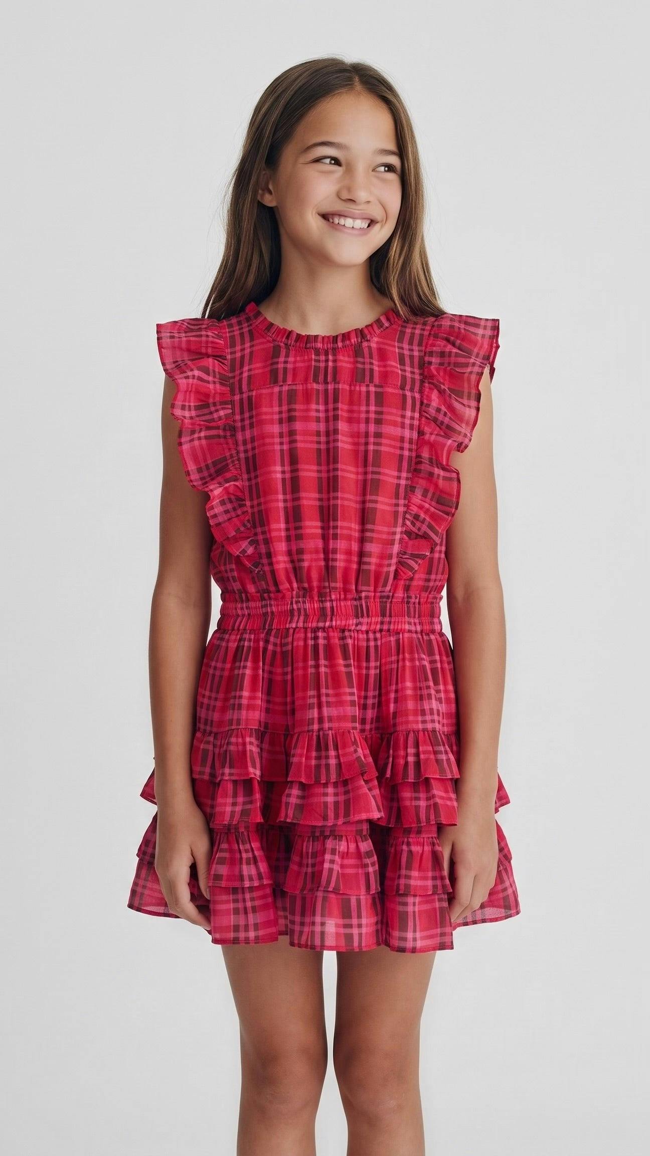 Gustavia Dress in Plaid