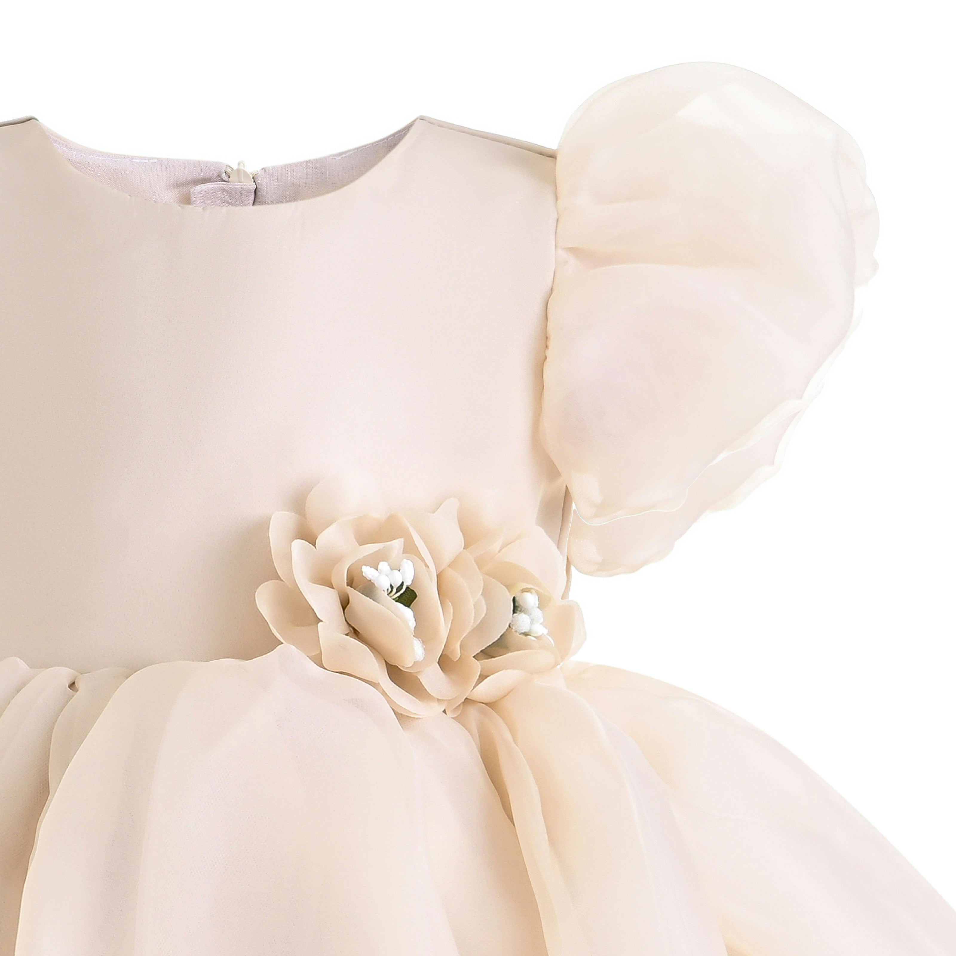Champagne D'Amico Floral Teacup Dress