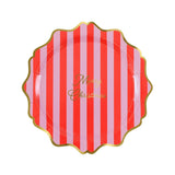 Striped Merry Christmas Side Plates