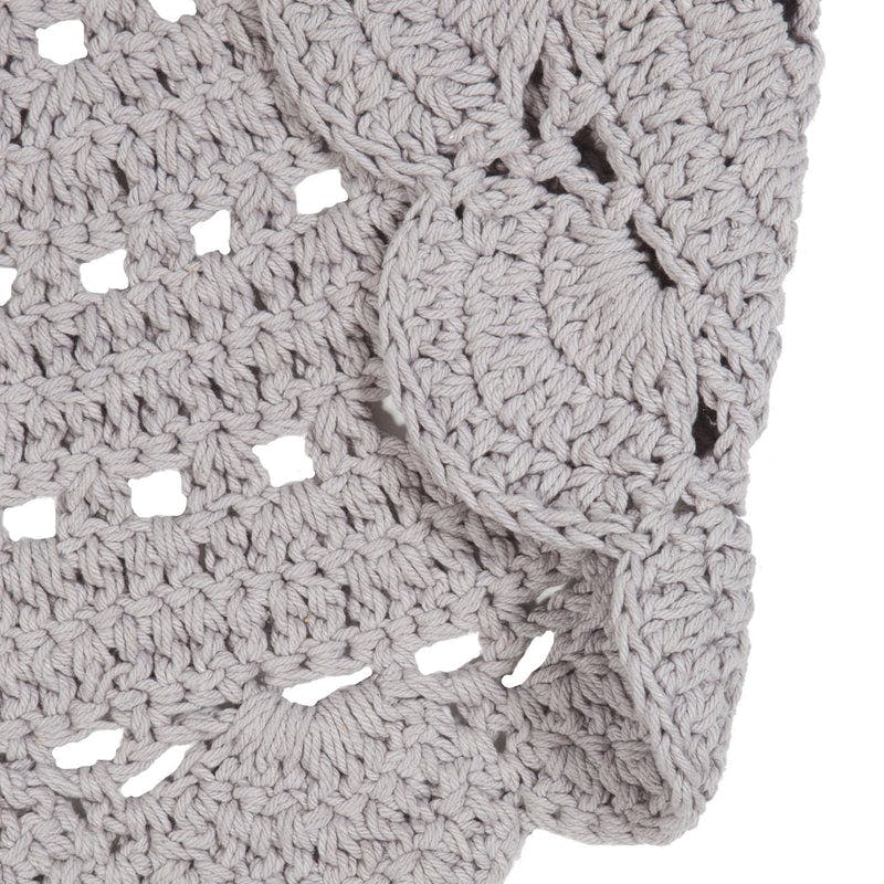 Alma Hand-Crocheted Scalloped Round Rug