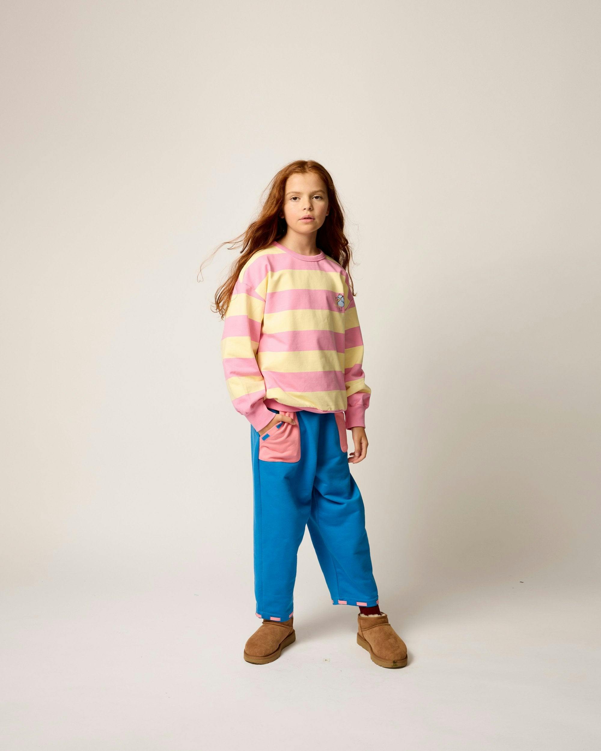 Organic Sunday Striped Sweatshirt