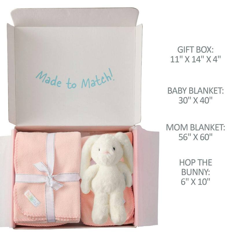 SNUGGLE TIME -  Matching Lennox Blankets for Mom, Baby and Plush Toy