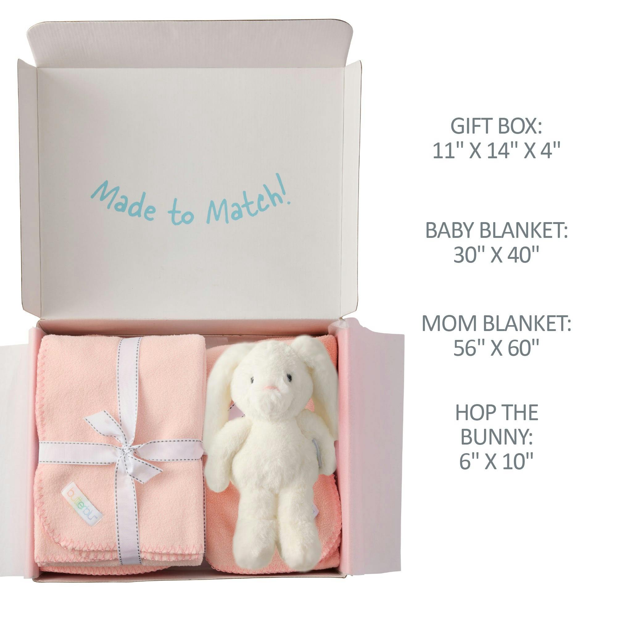 SNUGGLE TIME -  Matching Lennox Blankets for Mom, Baby and Plush Toy