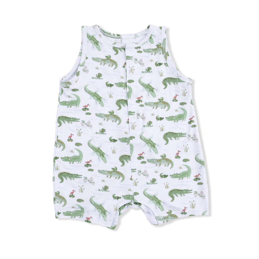 Crayon Alligators - Sleeveless Shortie Romper