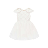 White Alondra Quilted Teacup Dress