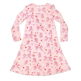 PAW Patrol: Love Paws Pink Bamboo Girls' Long Sleeve Dress