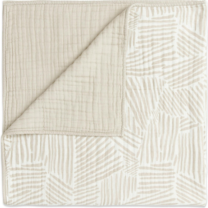 Organic Muslin Cotton 3-Layer Quilt