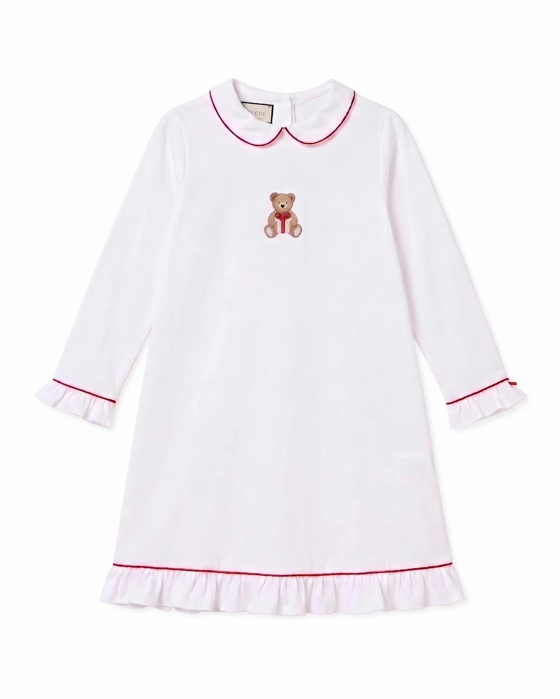 Maisonette x Petite Plume Sophia Nightgown, Merry Teddy