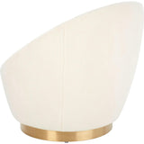 Pippa Faux Wool Swivel Chair
