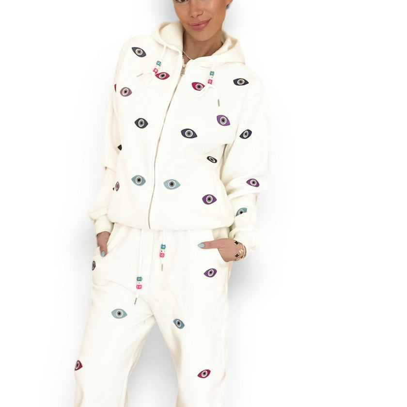 Women’s Rainbow Evil Eye Jogger Set