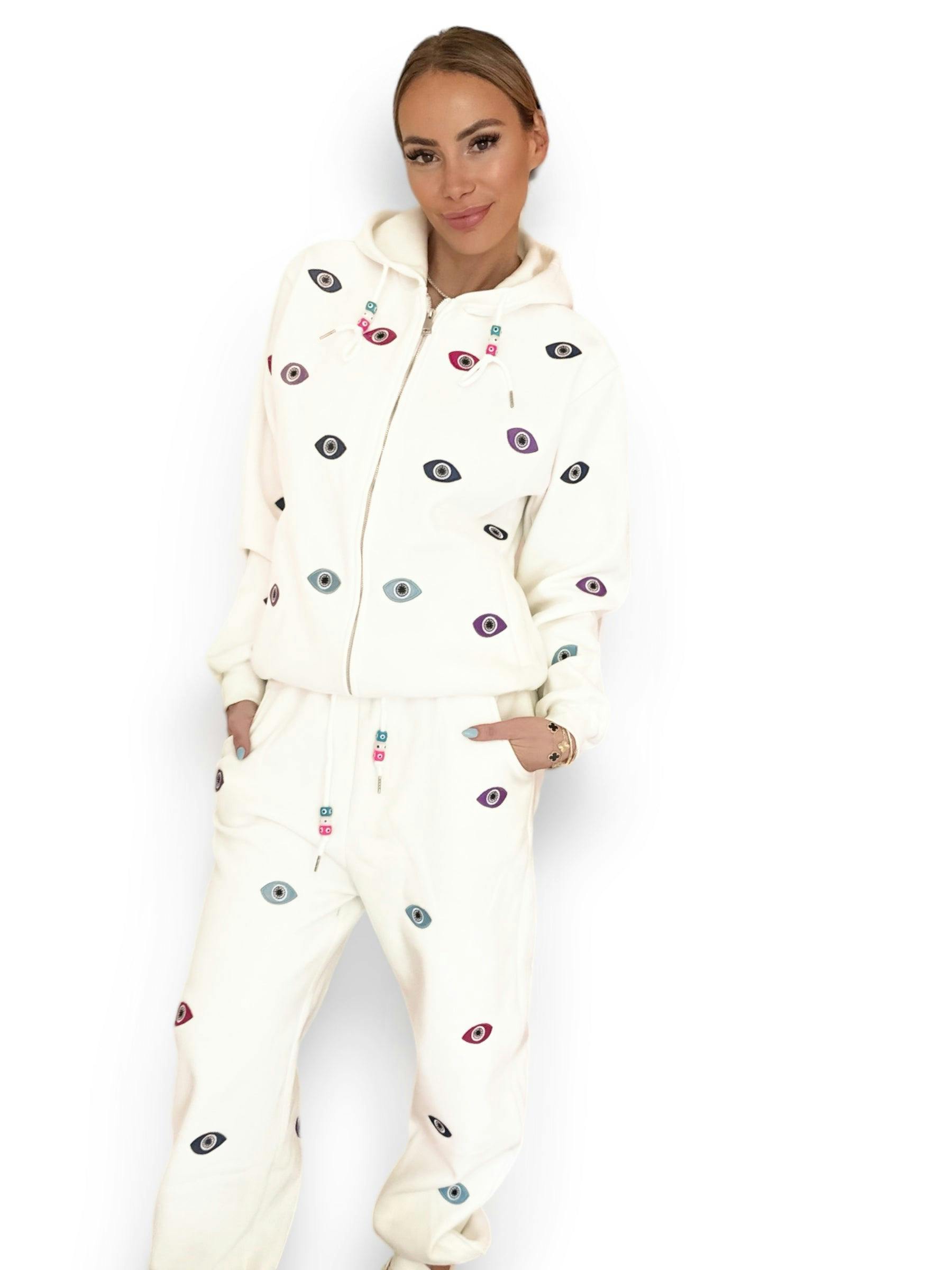 Women’s Rainbow Evil Eye Jogger Set