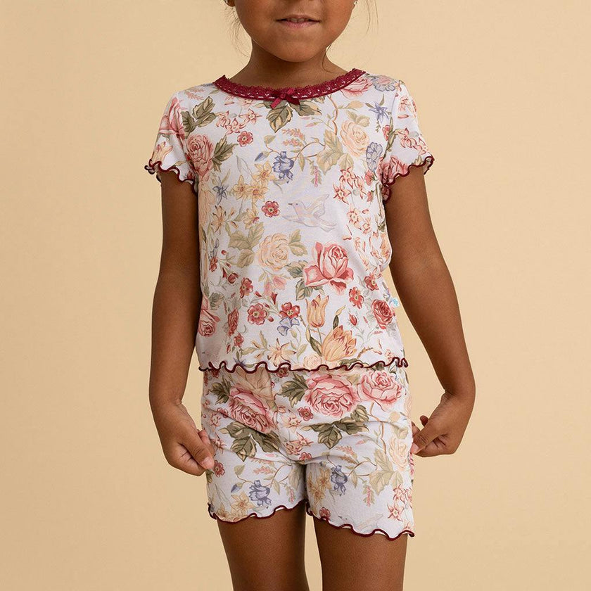 Kristiana Lettuce Edge Top Short Set
