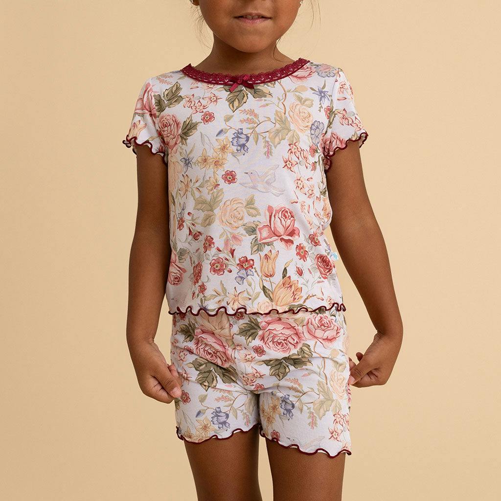 Kristiana Lettuce Edge Top Short Set