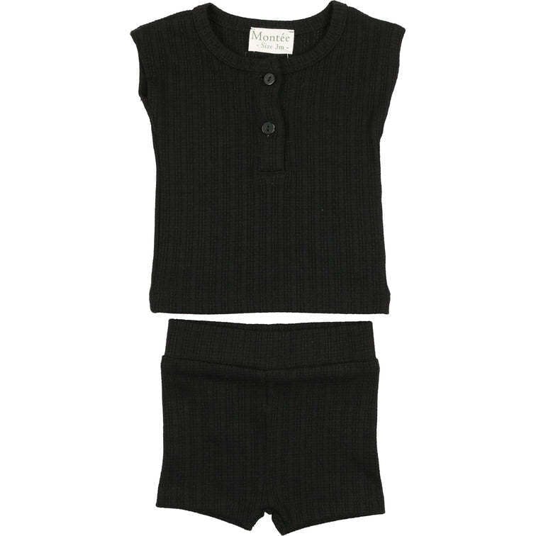 Ladder Stripe Short Set