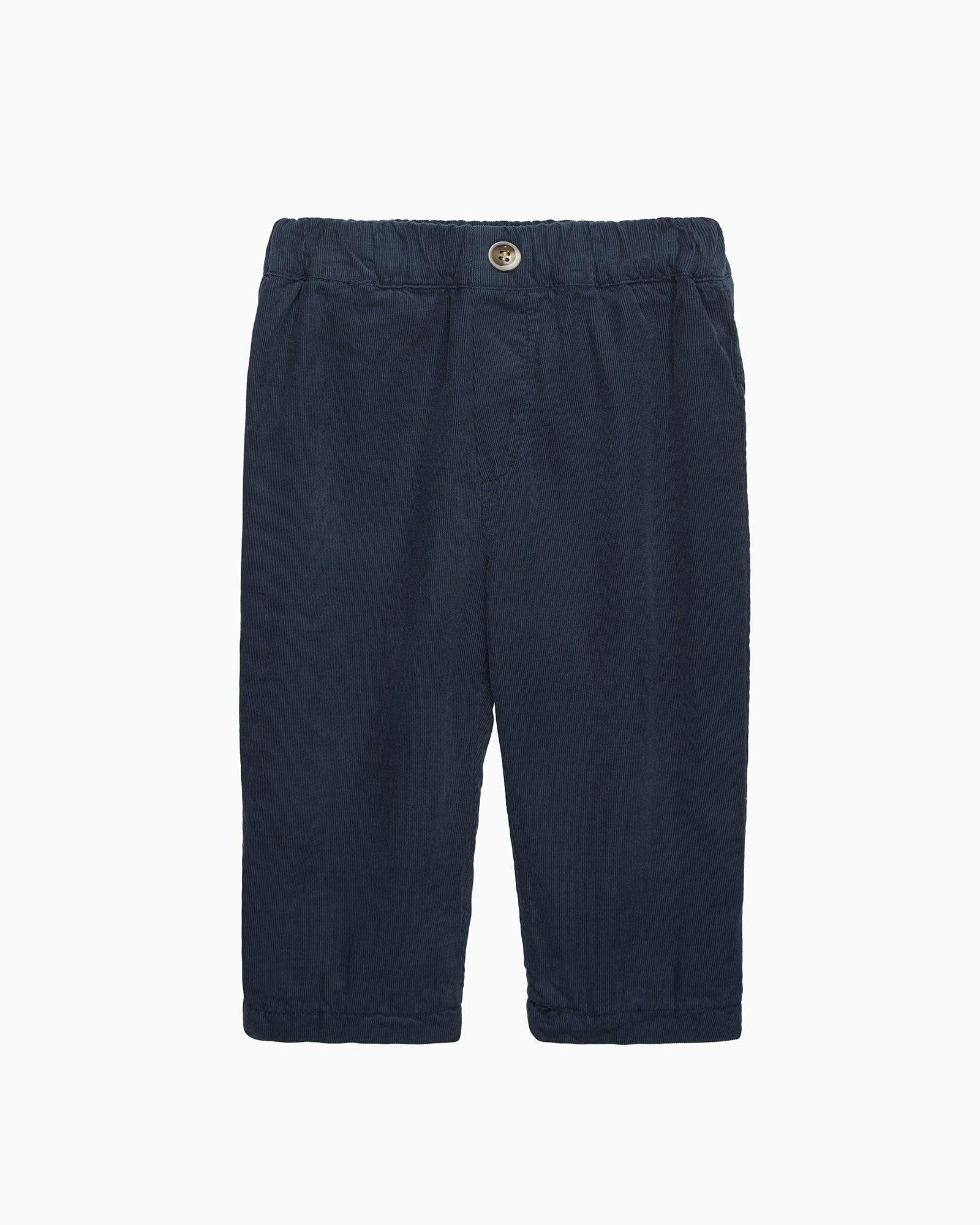 Baby Rafferty Cord Pants in Navy