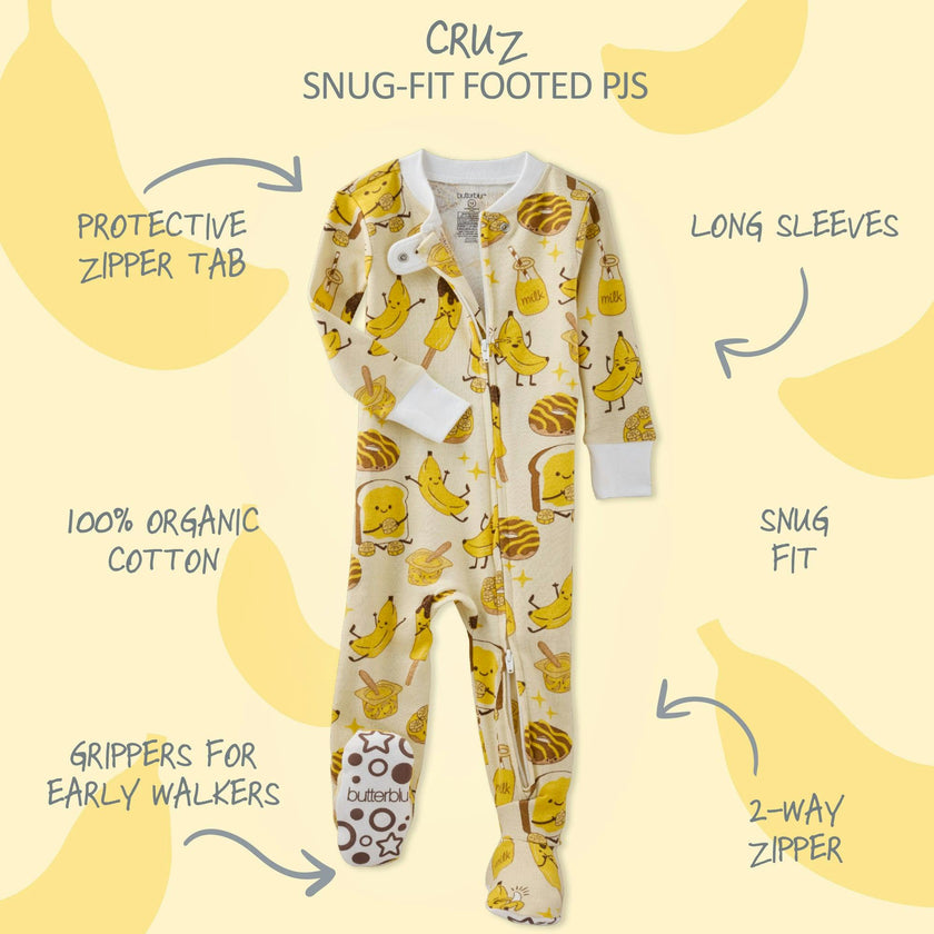 CRUZ Snug Fit Footed Sleeper