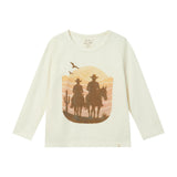 CHEROKEE Cowboy Sunset Printed Tee