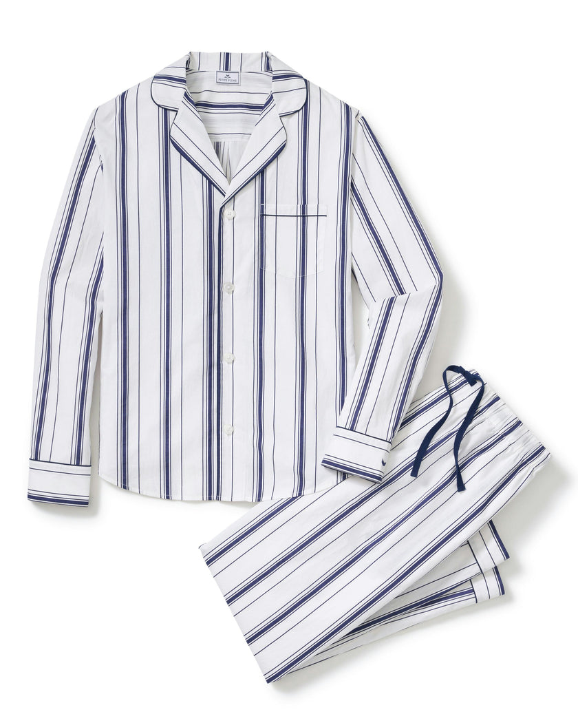 Men's Poplin Pajama Set in Parlor Stripe