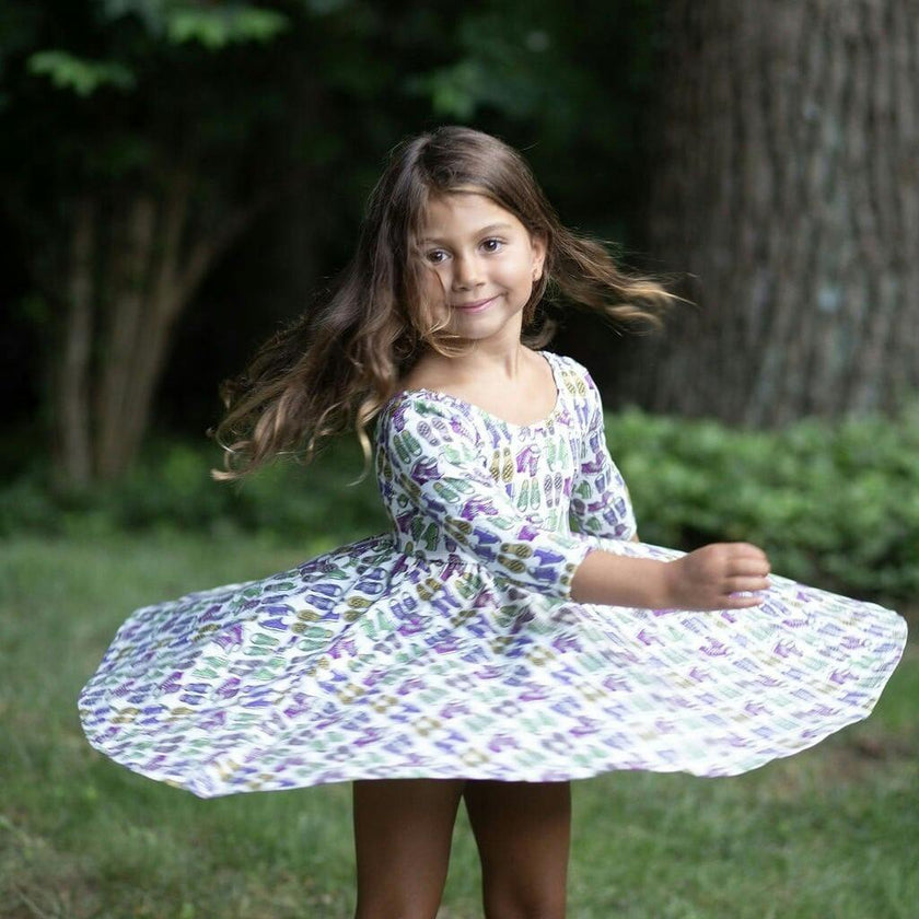 Twirly Dress in Sneakers