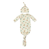 Knotted Sleeper Set in Pastel Butterflies