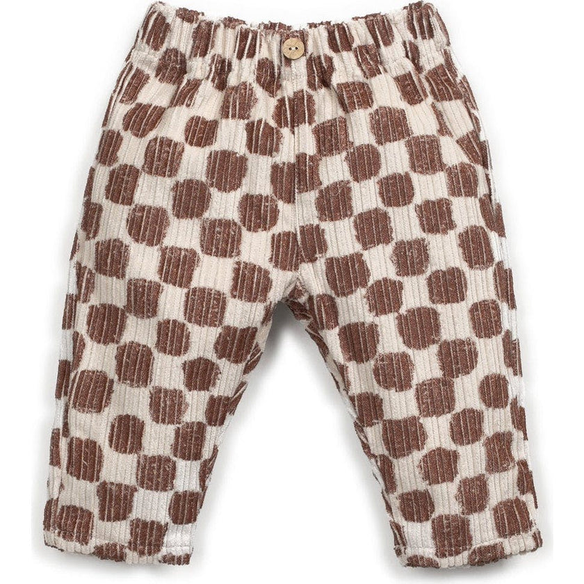Checkered Corduroy Pants
