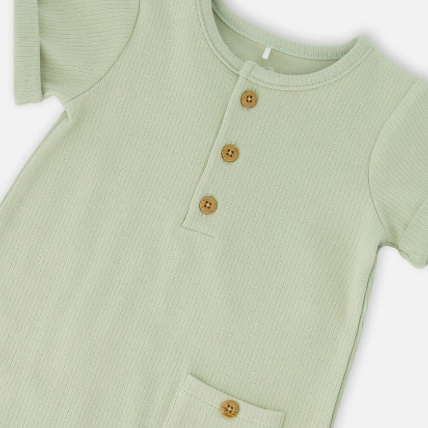 Cotton Rib Romper