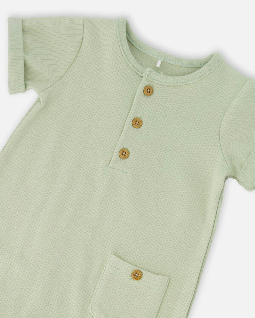 Cotton Rib Romper