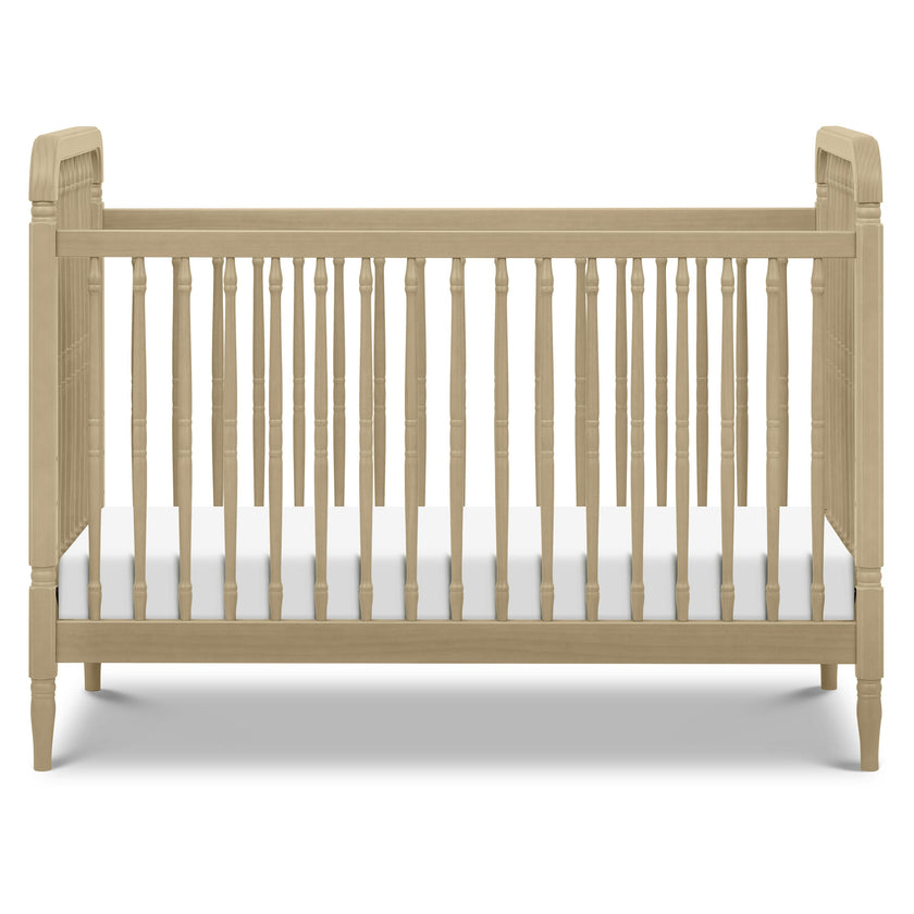 Liberty 3-in-1 Convertible Spindle Crib w/Toddler Bed Conversion Kit in Washed Pine