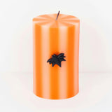 Halloween Striped Pillar Candles