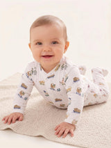 Roller Pups Boy  Pima Cotton Baby One-Piece Pajamas