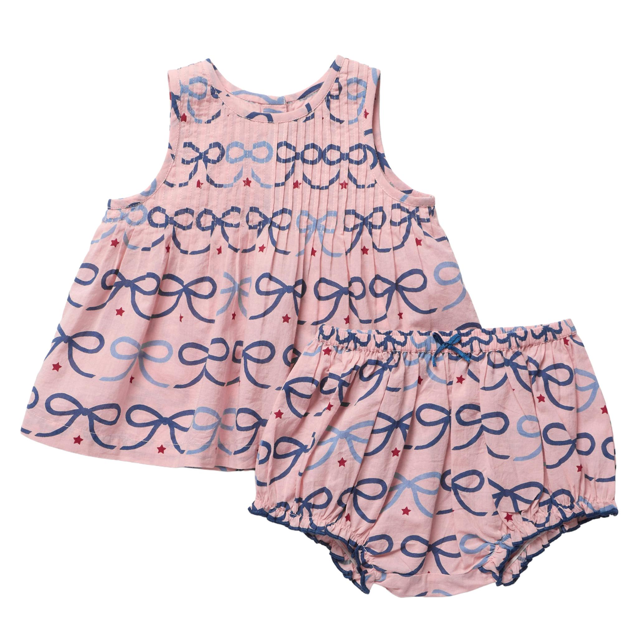 Baby Girls Jaipur 2-PC Set - Pink Bows