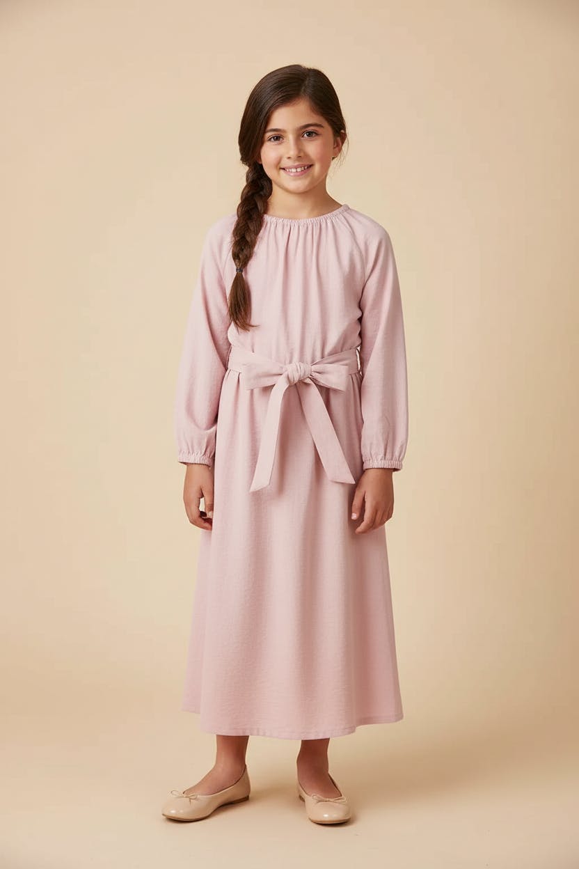 Girls Tie Maxi Dress