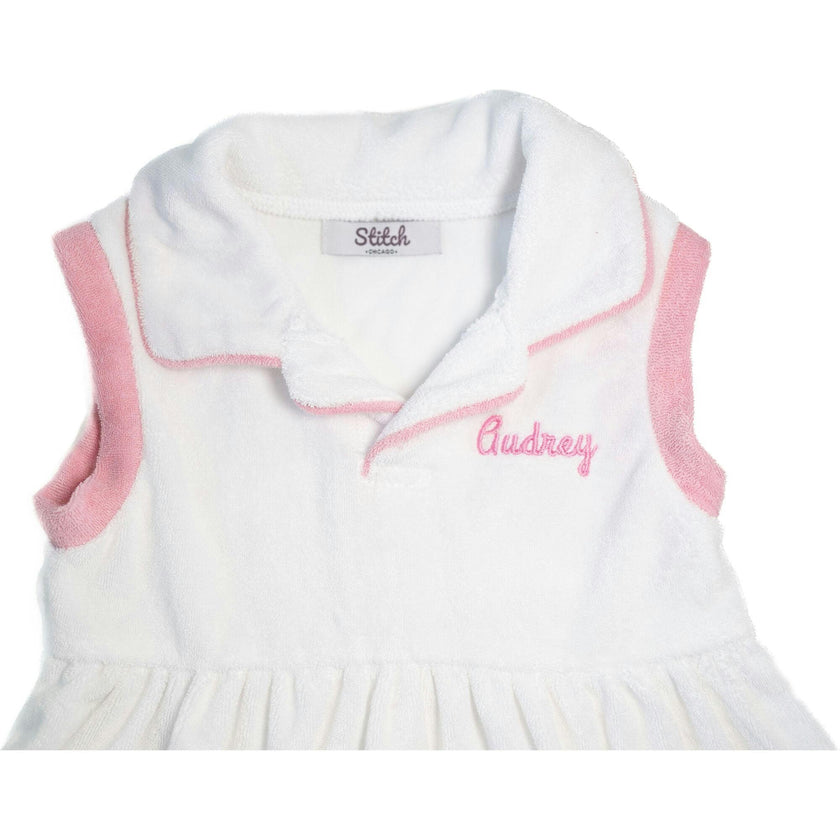 Custom Embroidered Terry Polo Dress