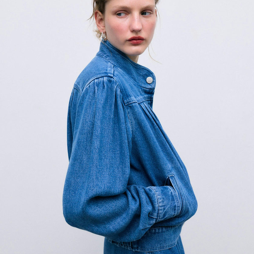 TNS Tencel Woman Skirt Mid Denim