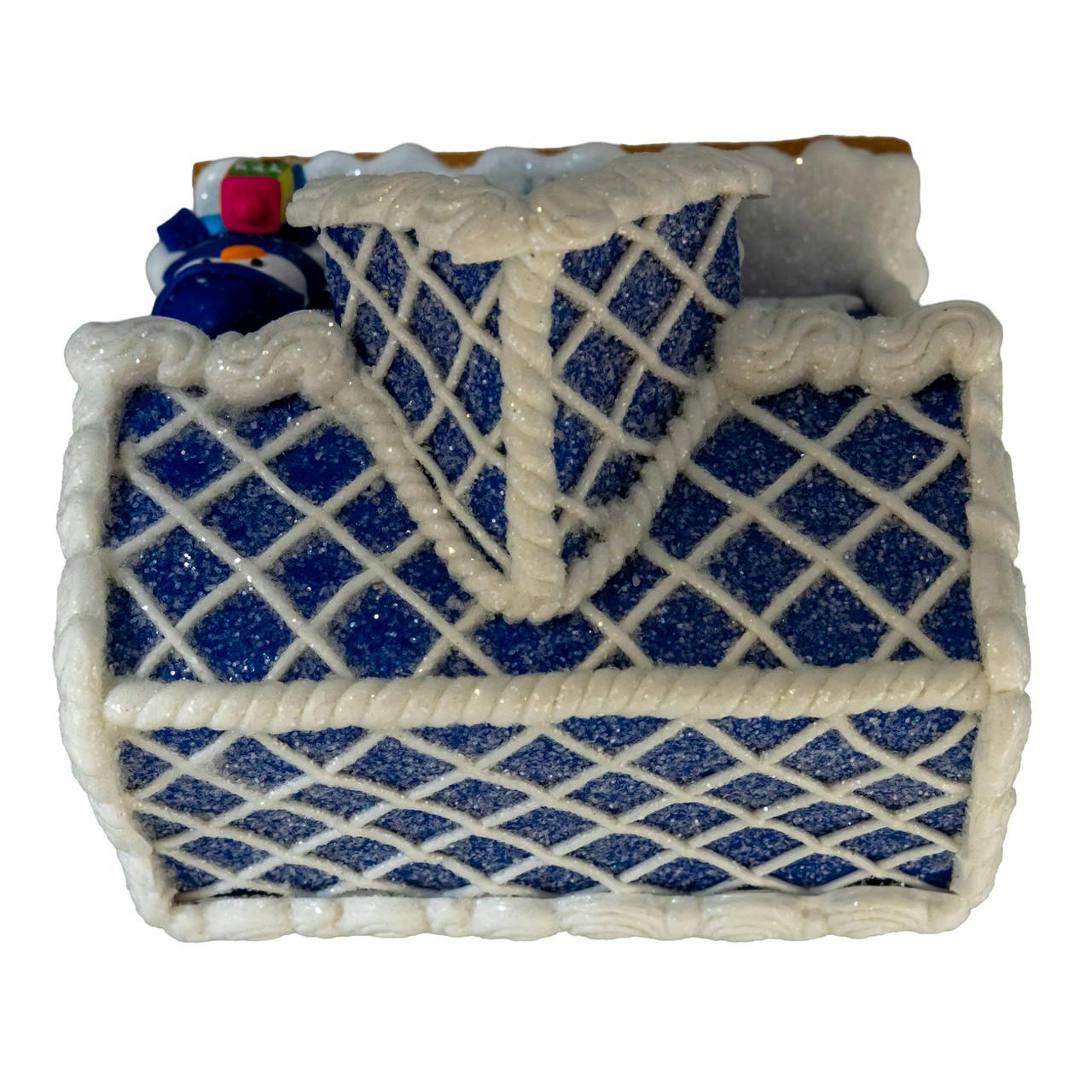 Kurt Adler 4-Inch Clay Dough Hanukkah LED House Table Piece