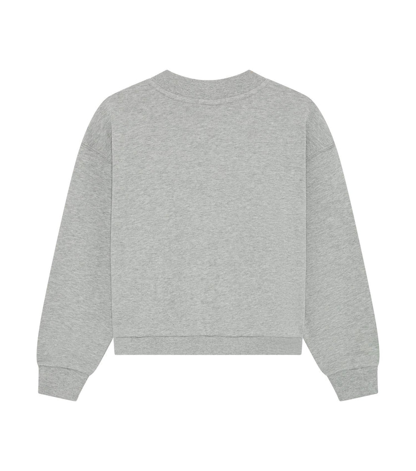 Varsity Sweat Cardigan, Grey