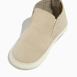 Oat Ribbed Slip On Baby Shoe