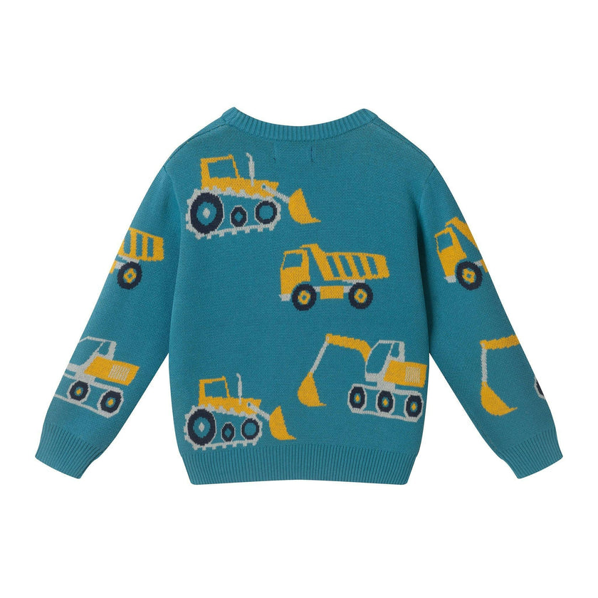 Kids Graphic Sweater | Construction Crew