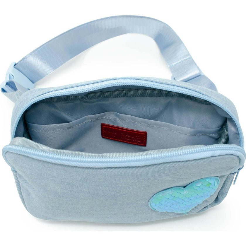 Sequin Heart Belt Bag