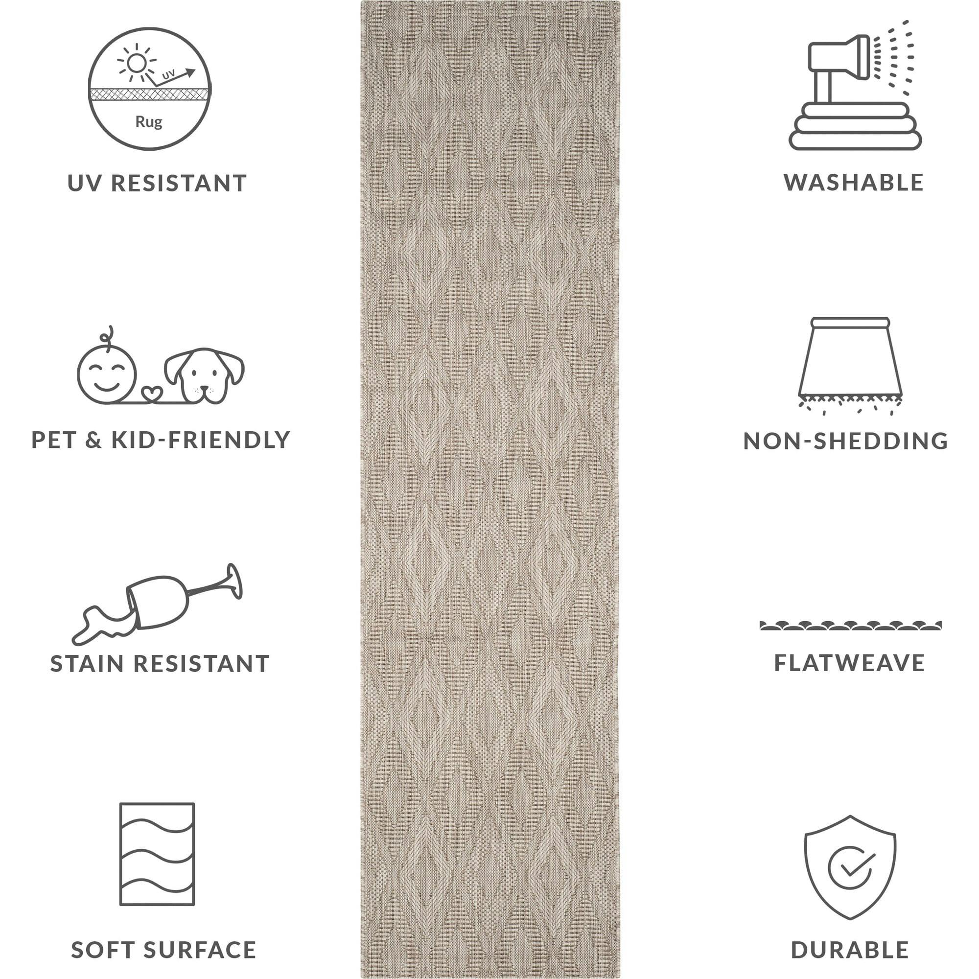 Courtyard August Indoor/Outdoor Rug, Beige