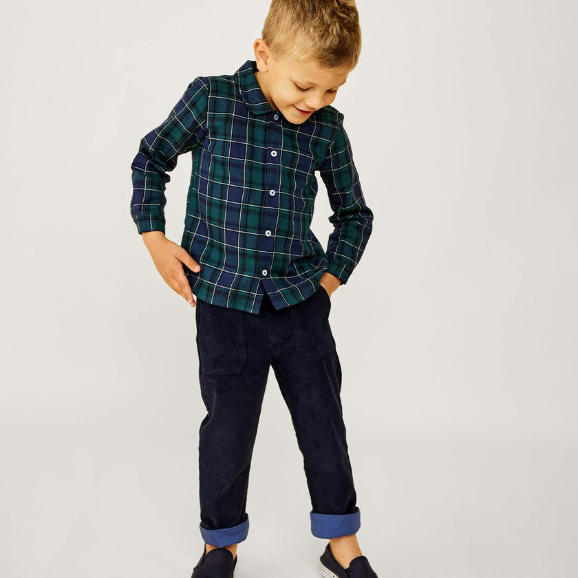 Grow Pant, Navy Corduroy