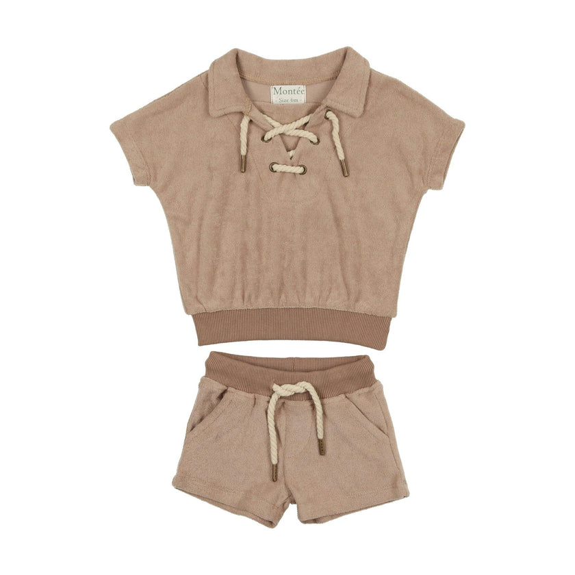 Beach Terry Pullover Top & Short Set