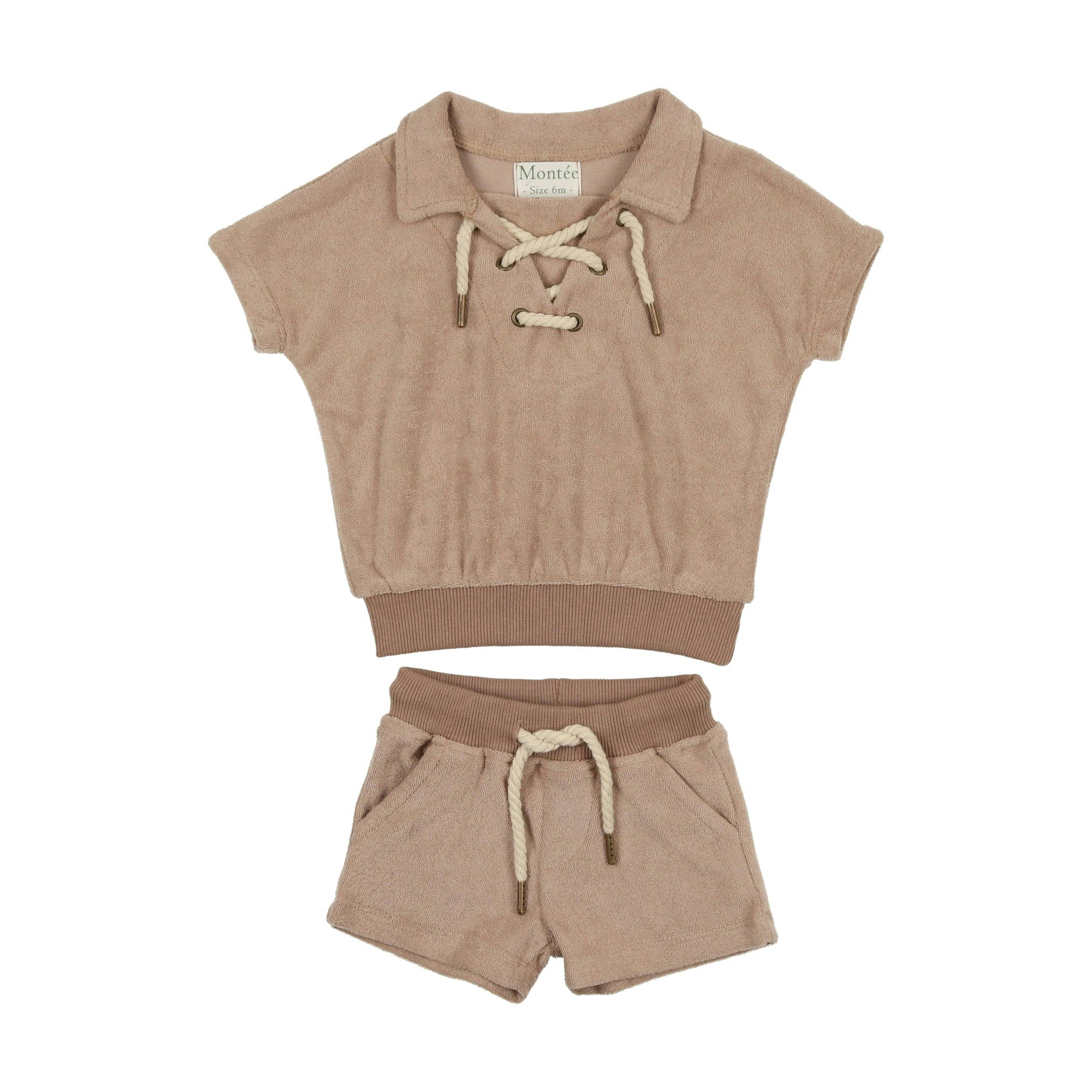 Beach Terry Pullover Top & Short Set