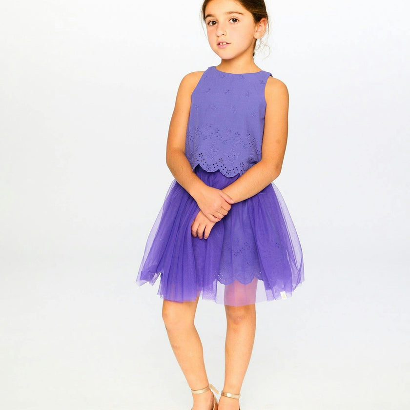 Sleeveless Top And Skirt Set