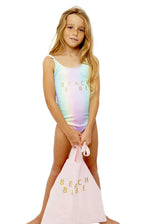Beach Babe Rainbow Print Fully Lined Swimsuit