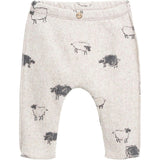 Graphic Print Elastic Waistband Coconut Button Leggings
